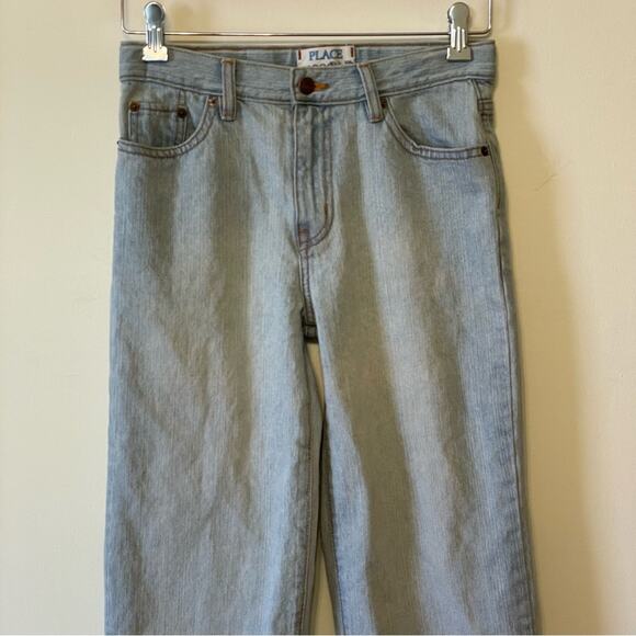 Vintage 12 PLACE high rise denim jeans wide leg classic light blue trendy - Picture 2 of 9